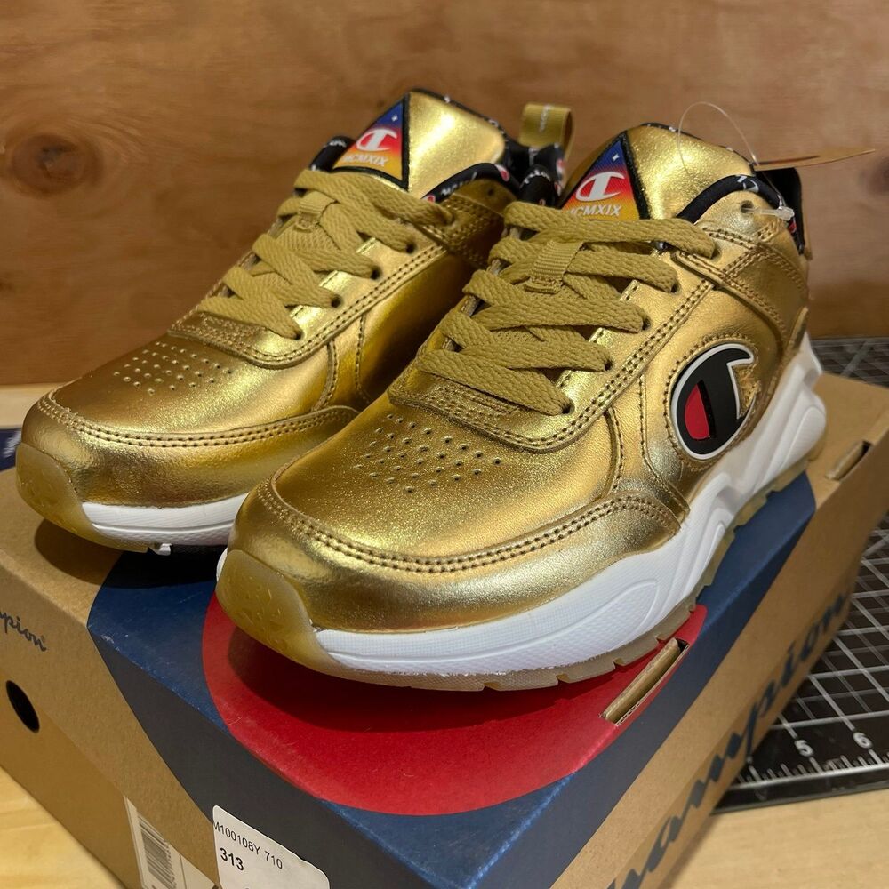 Champion 93EIGHTEEN Metallic Gold Youth Size 4